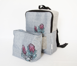 Protea Diaper Backpack Grey