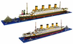 Dovob Micro MINI Blocks Titanic Model Building Set With 2 Figure 1872 Piece MINI Bricks Toy Gift For Adults And Kids