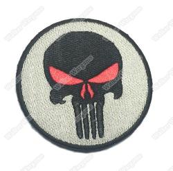 Wg001 Us Navy Seal Team 6 Devgru Punisher Red Eye Patch With Velcro - Full Color