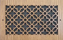 Laser Cut Maple Veneer 1 4" Thick Vent Cover Pattern E 6 X 8 7-3 4" X 9-3 4" Overall