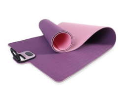 Yoga Mat With Built-in Timer And Phone Holder Tpe Pink