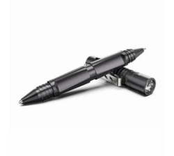TP10 130 Lumen 60M Throw 3 In 1 Penlight USB Black Rechargeable Tactical Pen Flashlight