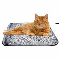 Euone Pet Heating Mat Clearance Electric Pet Heating Mat Blanket Heated Cat Dog Heater Pad Bed Winter Waterproof