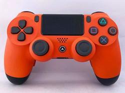 PS4 Slim Dualshock Custom Playstation 4 Wireless Controller - Custom Aimcontroller Orange Matte With 4 Paddles. Upper Left Square Lower Left X Upper Right