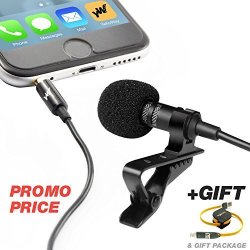YelloWay Top-grade Lavalier Lapel Microphone And Retractable USB Cable 2 In 1 In A Deluxe Box| Ideal For Youtube Interviews Podcasting & Livestreaming| Perfect Set For On-the-go Lifestyle