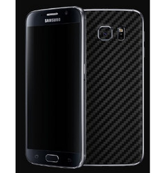 Samsung Galaxy S6 Premium 3M Carbon Fibre Back Skin Black Carbon Dbrand
