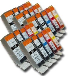 25 Chipped Compatible High-capacity Canon PGI-525 & CLI-526 Ink Cartridges For Canon Pixma Printers