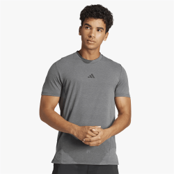 Adidas Mens Designed For Training Grey Workout Tee