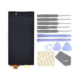 Vekir Cell Phones Replacement Parts For Sony Xperia Z5 E6603 E6633 E6653 E6683 Complete Display Touch Digitizer Screen No Screen Frame Black