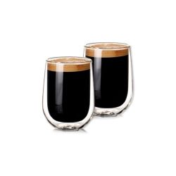 Double Wall Glass Coffee Mug Transparent Tumbler Cups 450ML-2 Pieces