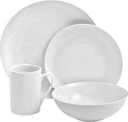 Russell Hobbs Classic 16 Piece Dinner Set Coupe Shape