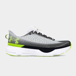Under Armour Mens Hovr Infinite Pro White grey black Running Shoes