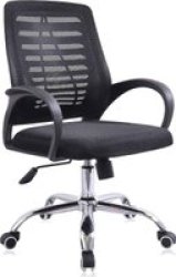 Ital Mesh Medium Back Office Chair Black