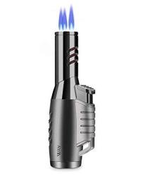 Vvay 3 Jet Flame Torch Fire Ignition Lighter Gas Butane Refillable