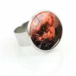 Survival Game Horizon Zero Dawn Ring Personalized Glass Cabochon Dome Handmade Hot Selling Finger Ring Gift Jewelry