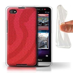 STUFF4 Gel Tpu Phone Case Cover For Blackberry Z30 Fire Dragon red Design Reptile Skin Effect Collection