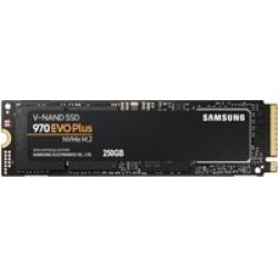 Samsung 970 Evo Plus Nvme 250GB M.2 Pcie 3.0 SSD Black