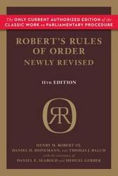Robert's Rules of Order Paperback, Revised edition