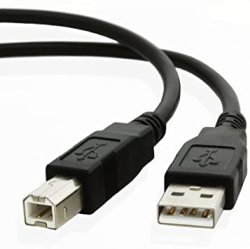OMNIHIL White 8 Feet Long High Speed USB 2.0 Cable Compatible with HP Laserjet M148FDW