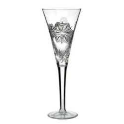 Waterford Snowflake Wishes Peace 10-IN Champagne Crystal Flute Glass