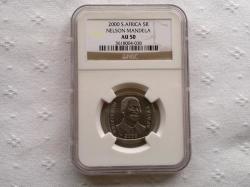 About Uncirculated: Mandela 2000 R5 Coin: Au 50 @ R499.99 Ngc