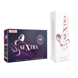 Sextra For Her Natural Libido Booster 10'S & Clit Stimulation Gel 50ML