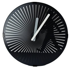 Joyfay Animated Wall Clock- Walking Man Clock Kinetic Zoetrope Animation Silent Non-ticking 12 Inch Retro Timepiece Black With Black Illustrated Man A Product
