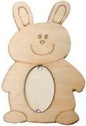 Dala Crafters Wooden Photo Frame Bunny