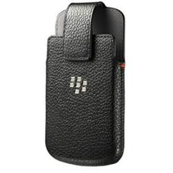 Blackberry ACC-60088-001 Leather Swivel Holster Case For Blackberry Classic Q20 - Retail Packaging - Black
