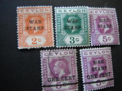 Ceylon 1918 Mint Set