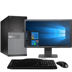 Dell Optiplex 3020 Intel I5 4TH Gen Tower PC With 19 Monitor Refurb