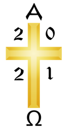 Simple Gold Paschal Easter Candle - 100 X 400MM