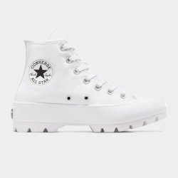 Converse Womens Chuck Taylor Lugged Canvas White black Hi-top Sneakers