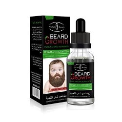 AlexGT 1PCS Men's Beard Growth Solution Gentle Maintenance Hair Growth Beard Growth Essential Oil O