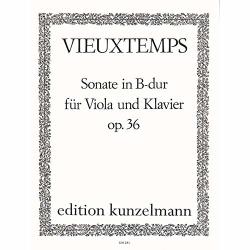 Vieuxtemps: Sonata In Bb Major For Viola And Piano Op. 36
