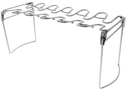 Grill Works Barbecue Chicken Legs Or Wings Grill Rack Holds 12 Pieces Stainless Steel