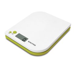Salter Leaf Electronic Kitchen Scale White green