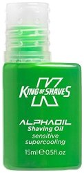King Of Shaves Alphaoil Shave Oil Cooling Menthol Sensitive Skin 0.5 Oz Pac...
