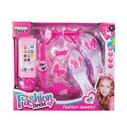 Fashion Playset - Girls Toys - Fashion Dress Up - Pink - 9 Piece - 2 Pack