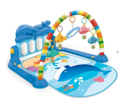Multifunctional Baby Play Mat - Piano Gym - Toys For Babies - Blue
