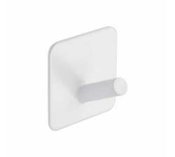 Streamlined White Self-adhesive Square Hook: Elevate Your Space With Modern Organization