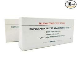 10 Strips - Saliva Alcohol Test Strips High Accurate Home Alcohol Saliva Test Strips Home Alcohol Testing Strips