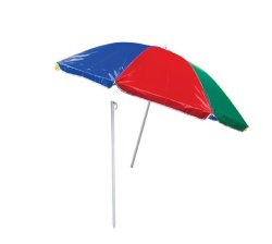 Single Beach Umbrella 200CM Diameter 8-RIB - Various Colors