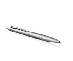 Parker - Urban Premium Silver Powdered Chrome Trim Ball Pen - Medium Nib - Blue Ink