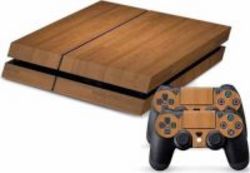 CCMODZ Vinyl Decal Skin For Ps4 Wood 2