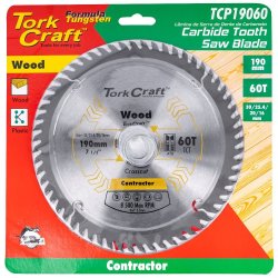 Tork Craft Blade Contractor 190 X 60T 30 1 20 16 Circular Saw Tct