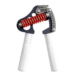 GD Iron Grip Light. 80, Adjustable Hand Gripper, Hand Strengthener 55 to 176 lb