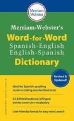 Merriam-webster& 39 S Word-for-word Spanish-english Dictionary Multiple Languages Paperback