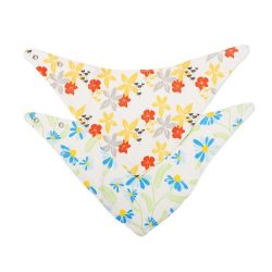 All 2 Pack Floral Baby Bib Clothes