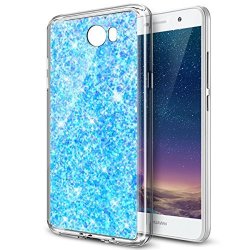Huawei Y5 II Case Huawei Y5 II Glitter Tpu Case Ikasus Luxury Sparkle 3D Bling Diamond Glitter Paillette Flexible Soft Rubber Gel Tpu Protective